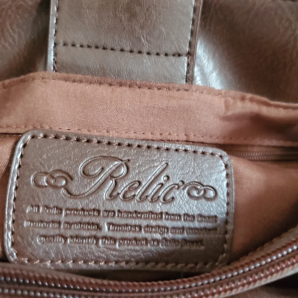 Relic Womens Woven Minimalist Normcore Handbag With Double Handles
